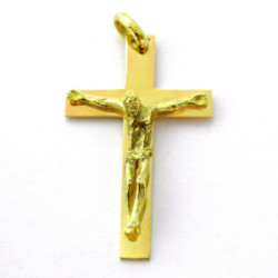 Cruz lisa brillo con cristo