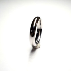Alianza plata 4mm talla 9
