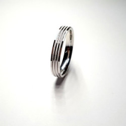 Alianza plata 3,5mm talla 9