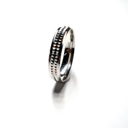 Alianza plata 4mm talla 9