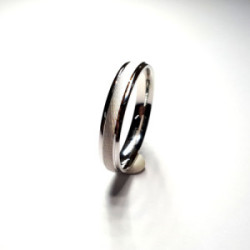 Alianza plata 4mm talla 9