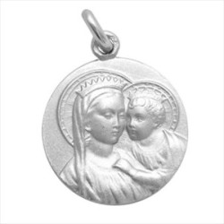 Medalla plata Virgen Buen Consejo 20mm