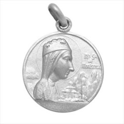 Medalla plata Nuestra Señora de Montserrat 12mm