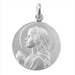 Medalla plata Ave Niña 22mm