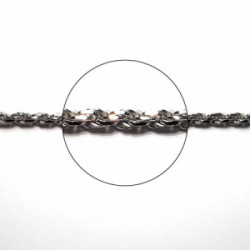 Cordon plata rodiada calibre 50 50cms