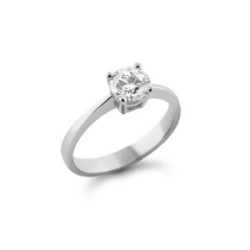 Anillo oro blanco diamante de laboratorio 2cts