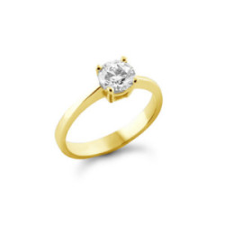 Anillo oro diamante de laboratorio 1cts