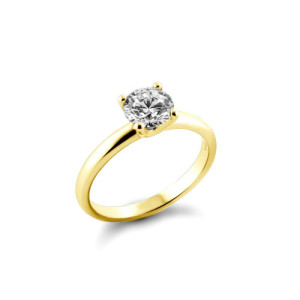 Anillo oro diamante de laboratorio 3cts