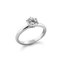 Anillo oro blanco diamante de laboratorio 0,70cts