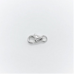 Mosquetón oro blanco 7mm