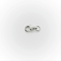 Mosquetón oro blanco 10mm