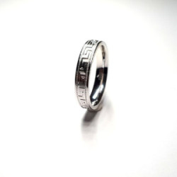 Alianza plata 4mm talla 11