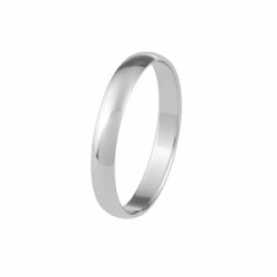 Alianza oro blanco 3mm talla 20