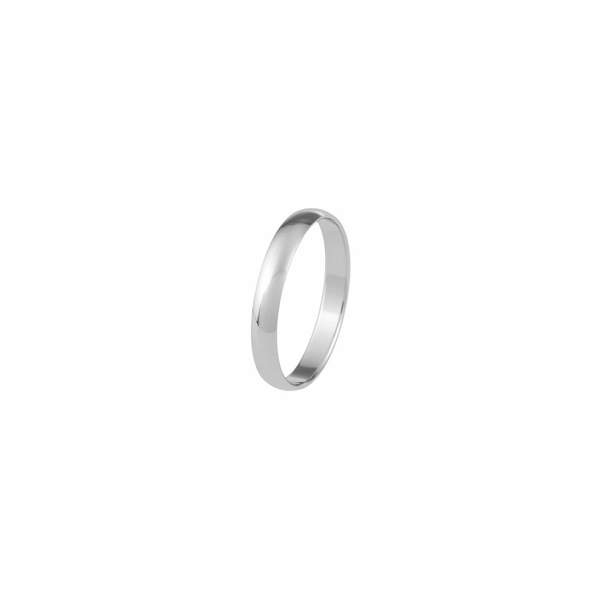Alianza oro blanco 3mm talla 9