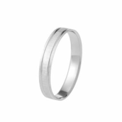 Alianza oro blanco 3,5mm talla 9