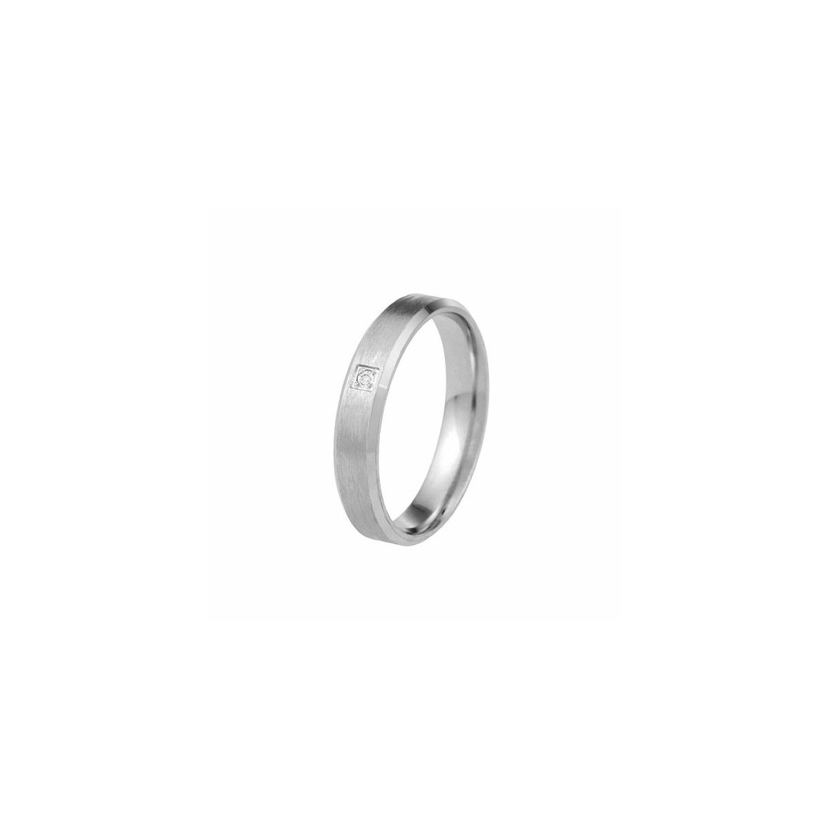 Alianza plata 4mm talla 15