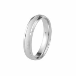 Alianza plata 4mm talla 9