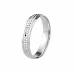 Alianza plata 4mm talla 9