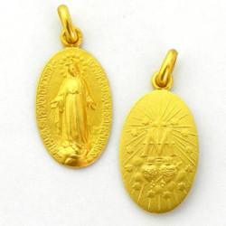 Medalla Virgen Milagrosa oval