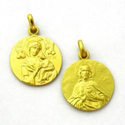 Medalla Virgen del Perpetuo Socorro / Sagrado Corazon