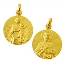 Medalla Virgen del Carmen Manto / Sagrado Corazon